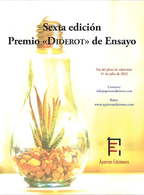Cartel de la Sexta Edición del Premio Diderot de Ensayo